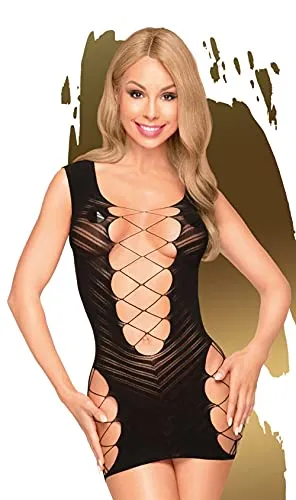 Penthouse, Minikleid, Kleid, verschiedene Größen, Dessous, 'Flame on the rock', schwarz, Größe: S-L