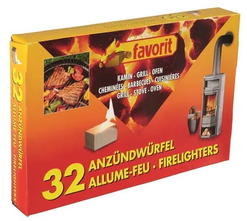 Favorit Anzündwürfel 32er Pack - Praktische Grillanzünder für einfaches Anzünden von Feuerstellen. Ideal für Grill und Kamin, sorgen sie für eine schnelle und saubere Flamme.