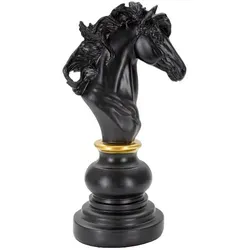 Produktbild Elegante Skulptur in Schwarz und Gold aus Kunststoff