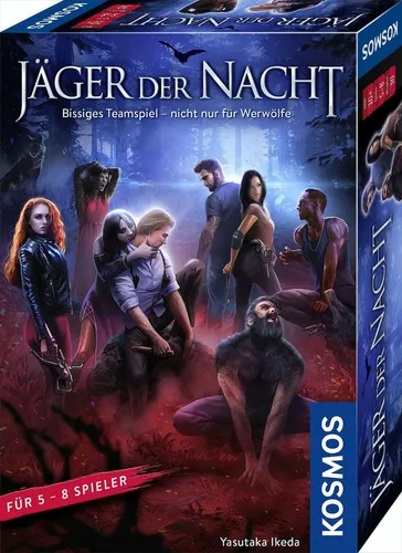 KOSMOS 680046 Jäger der Nacht - Spannendes Teamspiel für 5-8 Personen, ohne App oder Spielleiter für interaktive Spielerlebnisse