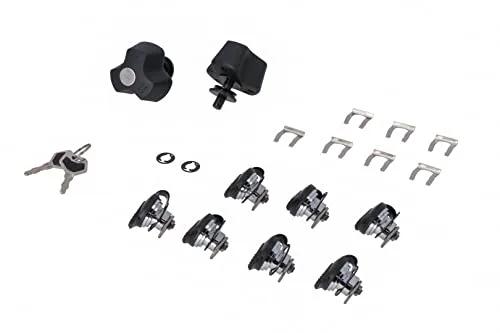 TRAX Lock Set with Anti-Theft Protection PRO 9 Matching Locks, 2 Keys