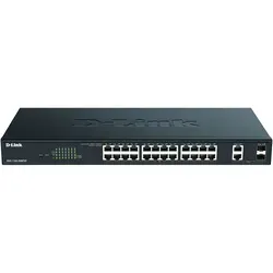 D-Link DGS-1100-26MPV2 Smart+ Managed Switch 24x Gigabit Ethernet Max PoE, 2x GbE/SFP Combo