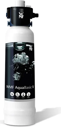 WMF AquaBasic V Filterkerze Wasserfilter - Wasserfilter Wechselkartusche mit hoher Filterkapazität von bis zu 3.000 Litern, schützt Maschinen vor Kalk und verbessert das Aroma von Getränken.