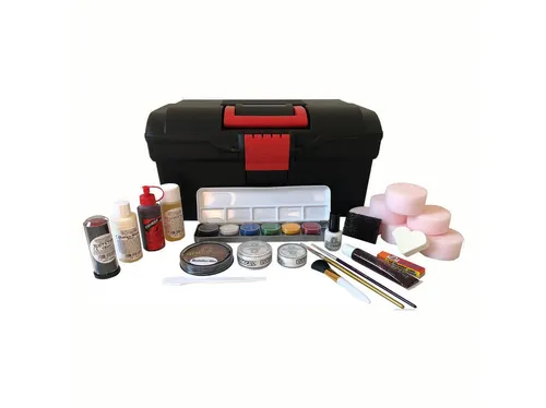 Eulenspiegel Schmink-Koffer Halloween-Schminkkoffer in rot von Eulenspiegel