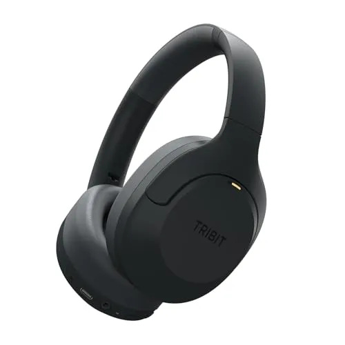 Tribit QuietPlus 81 Over-Ear Kopfhörer mit Noise Cancelling, 110 Std., Schnellladen, Bluetooth 6.0, Deep Bass, 6 EQ per App, kabelloser Bluetooth-Kopfhörer, faltbar und bequem, für Reisen und Arbeit