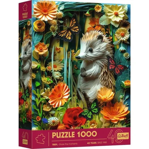 Puzzle 1000 elements 40 anniversary Paper Art Hedgehog Trefl 5900511400427