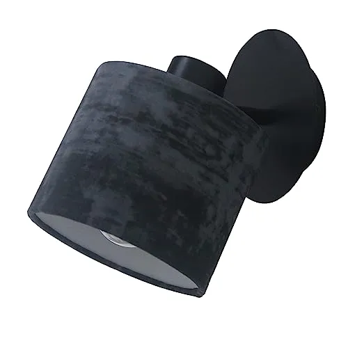 REV Wandlampe - Wandleuchte im angesagten Vintage-Look, 1x E27 Fassung, schwenkbar, ideal für Wohnzimmer, Schlafzimmer & Büro, schwarz