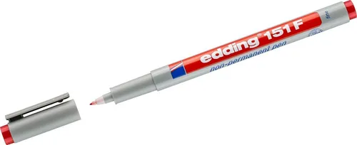 edding Folienstift OHP-Marker edding 151 F non-permanent 0,6mm rot (10 Stück)