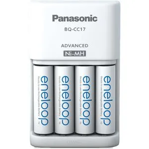 Panasonic BQ-CC17 - 4 AA Akkus mit 1900 mAh, inkl. Ladegerät für nachhaltige Energieversorgung