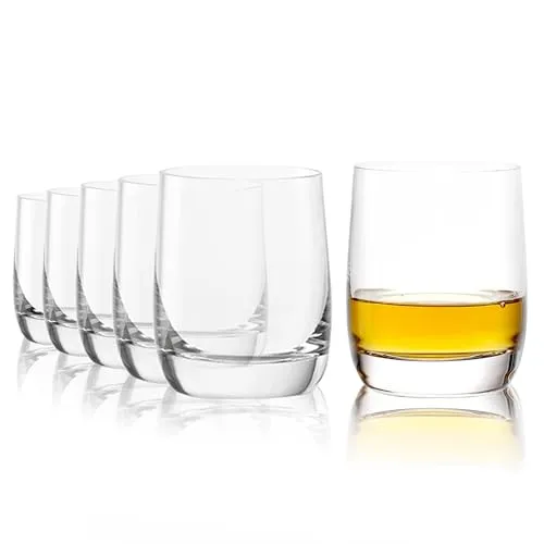 Stölzle Lausitz Whisky Gläser Weinland 6er-Set 180ml – Hochwertige Whiskybecher in zeitlosem Design – Whiskey Tumbler aus bleifreiem Kristallglas – Spülmaschinen- & Stoßfest, Made in Germany