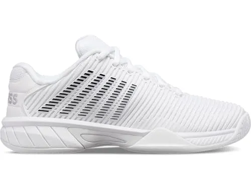 K-Swiss Women's Hypercourt Express 2 Tennis Shoe, White/Black (US Size 9)