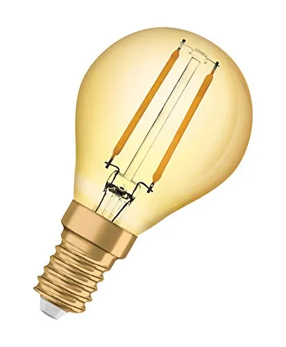 OSRAM LED Vintage Edition 1906, Sockel: E14, Nicht Dimmbar, Warmweiß, Filament Gold