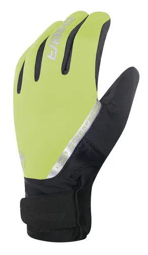 Chiba Winter-Fahrradhandschuhe Softshell Waterproof neongelb - 1 Paar, Größe: XXL