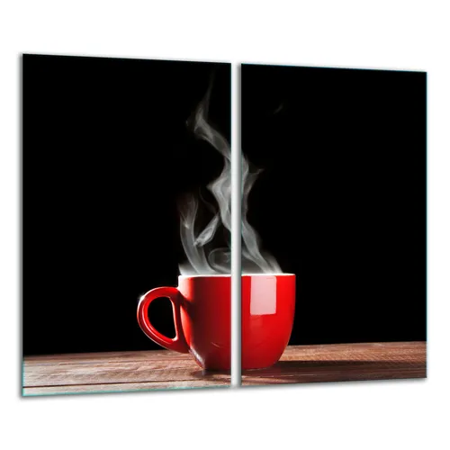 Glasscheidebrett 2x 30x52 Kaffee