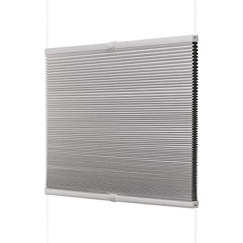 Ventanara® Waben Plissee ohne Bohren Weiß 45 x 130 cm - Praktisches Plissee in Weiß (45 x 130 cm) zur einfachen Montage ohne Bohren. Der lichtundurchlässige Stoff sorgt für angenehme Abdunkelung und der thermoisolierende Wabenaufbau unterstützt ein optimales Raumklima.
