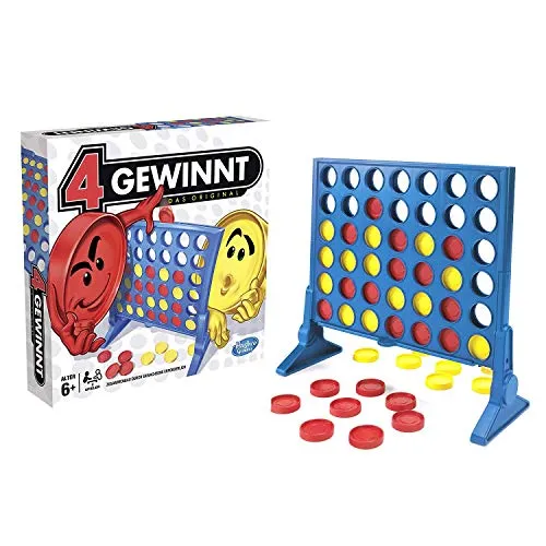 Hasbro - 4 gewinnt Strategiespiel, für 2 Spieler, 4 gewinnt Rasterwand, 4 in Einer Reihe, für Kinder ab 6 Jahren, 2018er Edition