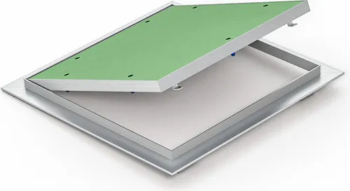Wartungs Inspektionsklappe 150x150 mm - Feuchtraum Gipskarton Alu befliesbar - Sonstige Badausstattung mit abnehmbaren Innenrahmen und verstärkten Ecken für mehr Sicherheit und einfache Wartung.