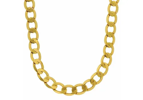 HOPLO Goldarmband Goldkette Panzerkette Länge 19cm - Breite 5,0mm - 585-14 Karat Gold, Made in Germany