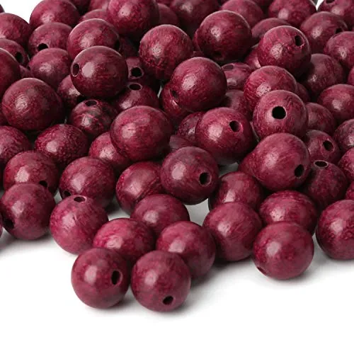 Prometis 200 Stück 8 mm durchmesser natürliche Sandelholz-Perlen, wunderschöne Handarbeit, polierte Abstandshalter-Perlen für Armbänder, DIY Schmuckherstellung