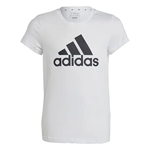 Adidas Unisex Kids Essentials Big Logo T-Shirt, White/Black, 11-12 Years