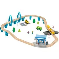 lupilu® Eisenbahn-Set Feuerwehr / Eisenbahn-Set Passagierzug / Eisenbahn-Set Farm, 36-teilig / 50-teilig / 49-teilig (Passagier Zug)