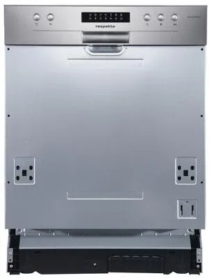 RESPEKTA teilintegrierbarer Geschirrspüler GSP60TIDM - 12 Maßgedecke - Geschirrspüler mit LED-Beleuchtung und 6 Programmen, ideal für effizientes Spülen, auch bei halber Beladung. Optimal für moderne Küchen.