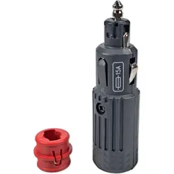 Zigarettenanzünderstecker | mit Adapter | 12-24V | 16A | Sicherung - Schwarz