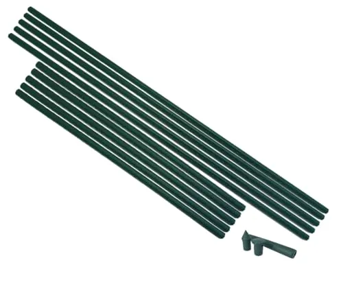 20x Pflanzstab, Ø16mm Länge 240cm. Die innovativen, flexibel und mitwachsenden Pflanzstäbe, Metallrohr kunststoffummantelt – Rankstäbe für Pflanzen, Gurken, Tomaten, Kletterpflanzen und Pflanzenhalter