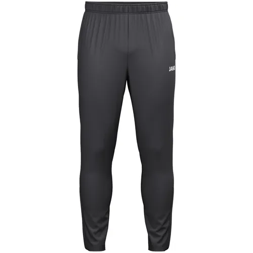 JAKO Trainingshose One (Polyester-Terry) lang anthrazitgrau Kinder Größe 140 - Die Trainingshose One ist perfekt für Sport und Freizeit. Mit Keep Dry-Technologie bleibst du angenehm trocken. Der elastische Bund mit Kordelzug sorgt für besten Halt und Komfort. Mindestens 50 % recyceltes Polyester für Nachhaltigkeit!