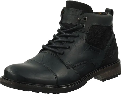 Bullboxer Stiefelette Leder Schwarz - 44 - Modische Stiefelette von Bullboxer aus hochwertigem Leder. Der Reißverschluss sorgt für einfachen Einstieg, während der angesagte Lagen-Look jeden Look aufwertet. Ideal für den Alltag und vielseitig kombinierbar.
