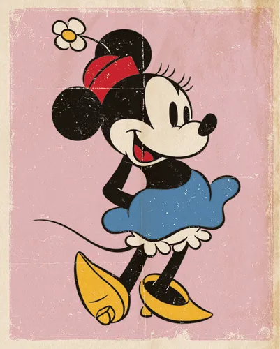 Poster MINNIE MOUSE - Retro (Walt Disney) ca40x50cm NEU z536