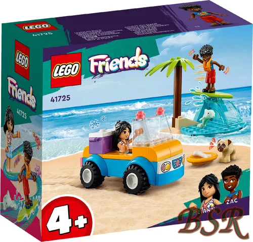 LEGO Friends Strandbuggy-Spaß Set - Spielzeug-Auto, Surfbrett & Tierfiguren für kreative Sommerabenteuer ab 4 Jahren