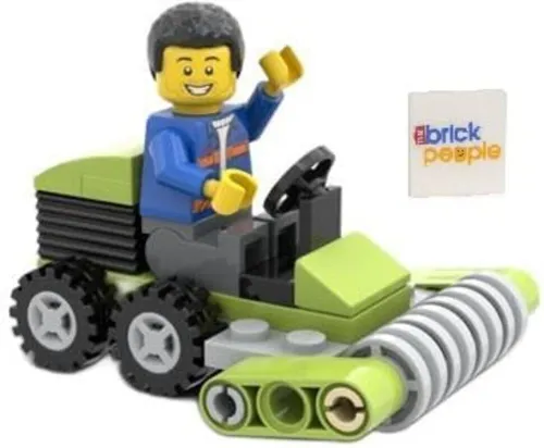 LEGO Stadt: Stadtarbeiter Mit Rasenmäher
