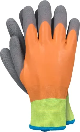Ogrifox Latexhandschuhe, Schutzhandschuhe, Arbeitshandschuhe Ox.12.430 Winorange, Orange-Grün-Gelb, 9 Größe, 72 Paar