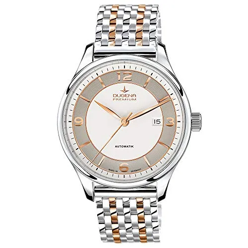 Dugena Herren-Armbanduhr Epsilon Automatik - Elegante Armbanduhr für Herren mit hochwertigem Automatikwerk, Saphirglas und robustem Edelstahlarmband – ein zeitloses Accessoire für stilbewusste Männer.