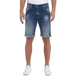 LTB Herren Jeans Bermuda Short Darwin - Blau - Herren-Shorts in stylischem stonewashed Look, aus 98% Baumwolle für hohen Tragekomfort und ideal für sommerliche Tage.