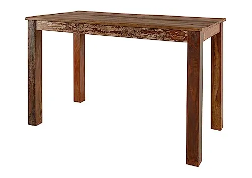 Esstisch Altholz 120x60 NATURE OF SPIRIT #125 - Tisch- & Stuhl-Sets aus ca. 60% wiederverwertetem Altholz, ein Unikat im Vintage-Stil, ideal für 4 Personen und sorgt für ein nachhaltiges Wohnambiente.