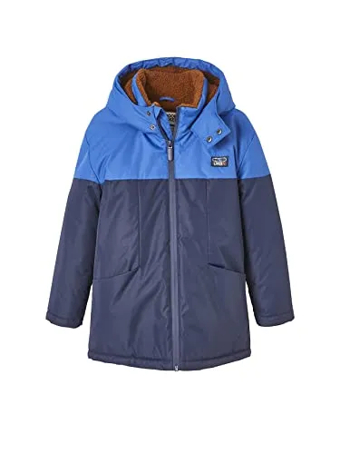 Vertbaudet Technischer Parka mit Kapuze, für Jungen, gefüttert, Kunstpelz, grau, 10 Jahre