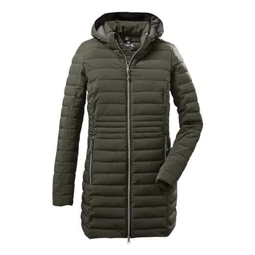 G.I.G.A. DX Damen Bacarya Casual Funktionsparka - Funktionsjacke in Daunenoptik, wasserabweisend und winddicht, mit abzippbarer Kapuze für flexible Nutzung und optimaler Bewegungsfreiheit.