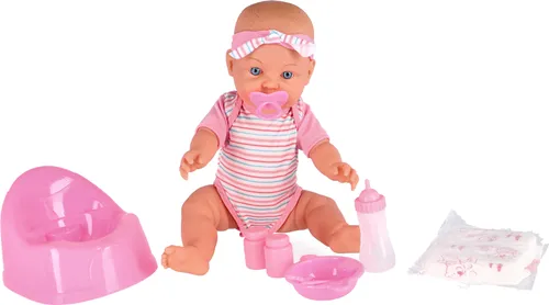 Magic Baby Puppe mit Trink- und Pipi-Funktion, 43 cm