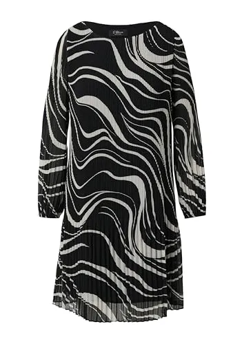 s.Oliver Black Label Damen Plissee-Kleid 2167247 in schwarz von s.Oliver