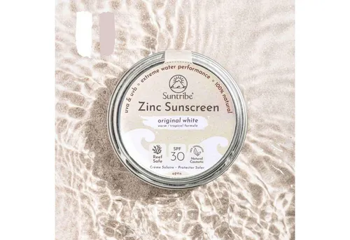 Suntribe Zink Sunscreen Sonnencreme LSF 50 Sport weiß 45 g