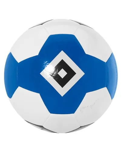 HSV Hamburger SV Fußball B-W-S Größe 5 - Sportfan Fußbälle – Blau-weiß-schwarzer Fairtrade Fußball mit HSV-Raute, ideal für Fans und Spieler, aus 100% Polyurethane für optimale Spielqualität.