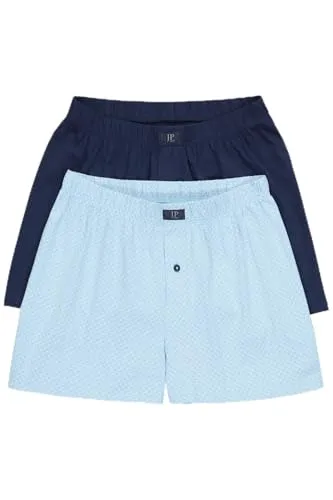 JP 1880 Herren Boxershorts 2er-Pack Übergrößen L-8XL - Bequeme Boxershorts im praktischen 2er-Pack, ideal für große Größen bis 8XL. Mit speziellem Schnitt für optimalen Tragekomfort. OEKO-TEX zertifiziert für geprüfte Qualität.