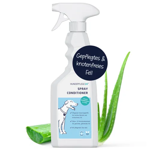 HUNDEPFLEGE24 Hunde Spray Conditioner Entfilzungsspray mit Aloe Vera - 500ml