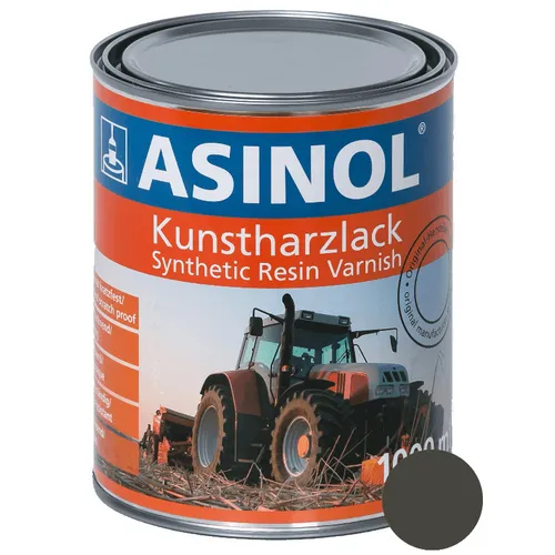 Kunstharzlack Lack Farbe Eicher Grau LM 0229 1000 ml 1 Liter ASINOL