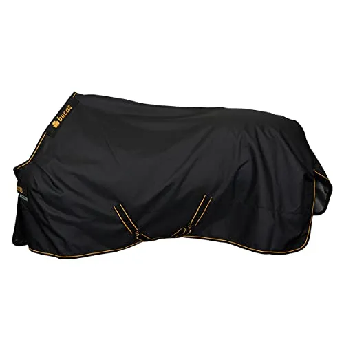 Bucas Irish Turnout Light 50g Classic 1200D - Pony - black/gold - Reit- & Pferdebedarf: Ideal für Übergangszeiten, wasserdicht und atmungsaktiv, sorgt für optimalen Komfort bei Temperaturschwankungen. Schützt vor Wind und Regen!