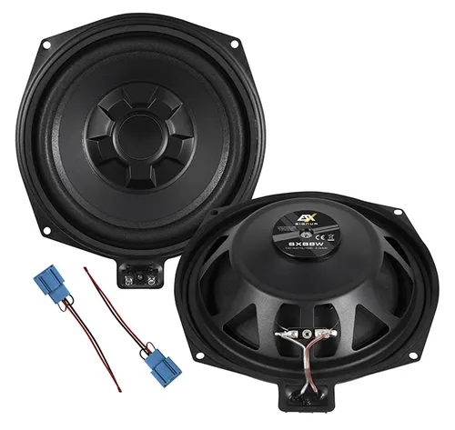 SXB8W Subwoofer Paar - Car-HiFi-Lautsprecher mit 20 cm Durchmesser, 100/200 Watt RMS/max. für kraftvollen Bass, passend für viele BMW E/F/G und MINI R/F Modelle.