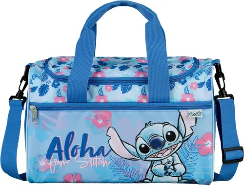 Scooli Sporttasche Lilo & Stitch - Sporttasche im Lilo & Stitch Design, ideal für Sport und Freizeit, mit abnehmbaren, verstellbaren Schulterriemen und handgepäcktauglichem Format.