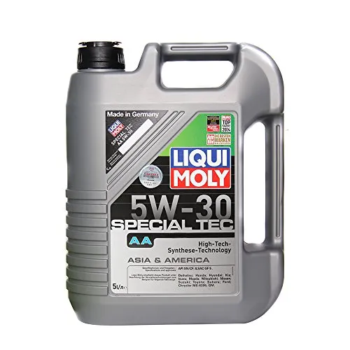 LIQUI MOLY Motoröl 5W-30 für Mercedes-Benz, Opel, Ford - Hochwertiges Motoröl in 5L Kanister, optimiert für Benzinmotoren mit API SP und ILSAC GF-6A Spezifikation, sorgt für bessere Leistung und Schutz Ihres Motors.